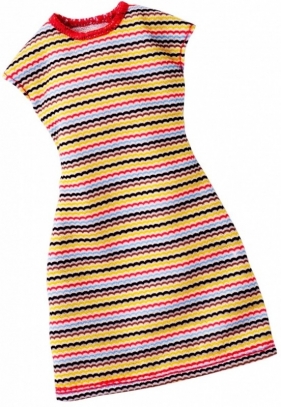 BARBIE Modne sukienki, K olorowe prazki (FCT12/DWG12P)