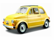 Bburago, Fiat 500 F 1965 Yellow 1:24 (18-22098)