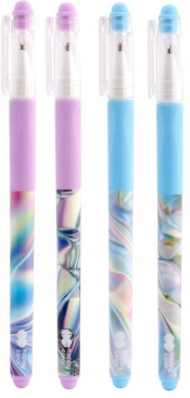 Długopis wymaz. z gripem nieb (40szt) HAPPY COLOR