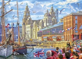 Gibsons, Puzzle 1000: Royal Albert Dock, Liverpool - Anglia (G6298) - Steve Crips