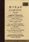 Wykaz prawideł podług których przy sądowych obdukcjach medycy lub chirurgowie dokładne tak zwane Visa Reperta spisywać i sporządzać mogą