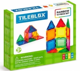 Tileblox zestaw tęczowy 14el