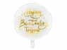 Balon foliowy Happy Birthday To You biały 35cm