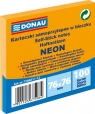 Notes samoprzylepny Donau Neon pomarańczowy 100k 76 mm x 76 mm (7586011-12)