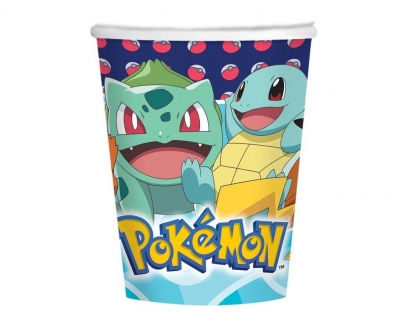 Kubeczki papierowe Pokemon 250ml 8szt