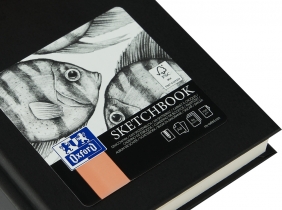 Szkicownik Oxford Sketchbook Artistic A6/96k szyty - czarny