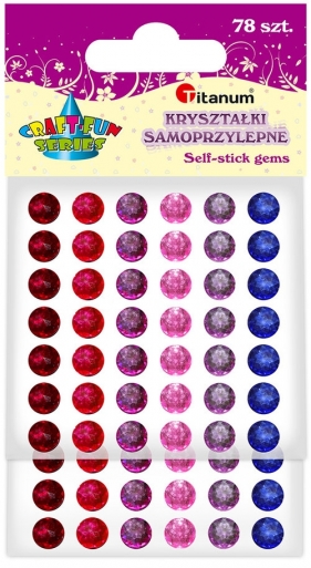 Kryształki samoprzylepne 78 sztuk