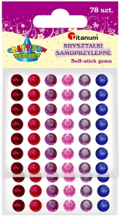 Kryształki samoprzylepne 78 sztuk