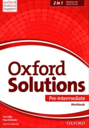 Oxford Solutions Pre Intermediate Workbook + Online Practice - Joanna Sobierska, Tim Falla