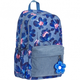 Plecak szkolny Oxford Bloom - niebieski