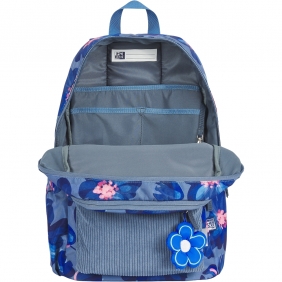 Plecak szkolny Oxford Bloom - niebieski
