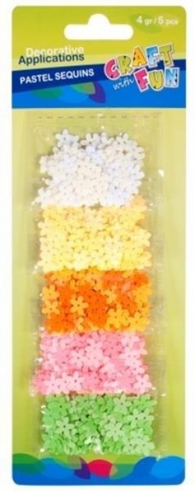 Cekiny pastelowe kwiaty 10mm