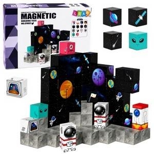 <img src='https://webimage.pl/pics/985/9/d5907990209985.jpg' style='height:440px' /> Klocki magnetyczne kostki Kosmos 3D 100el