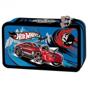 Piórnik podwójny Hot Wheels z wyposażeniem - <br />