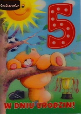 Karnet 5 lat chłopiec 3DV-074