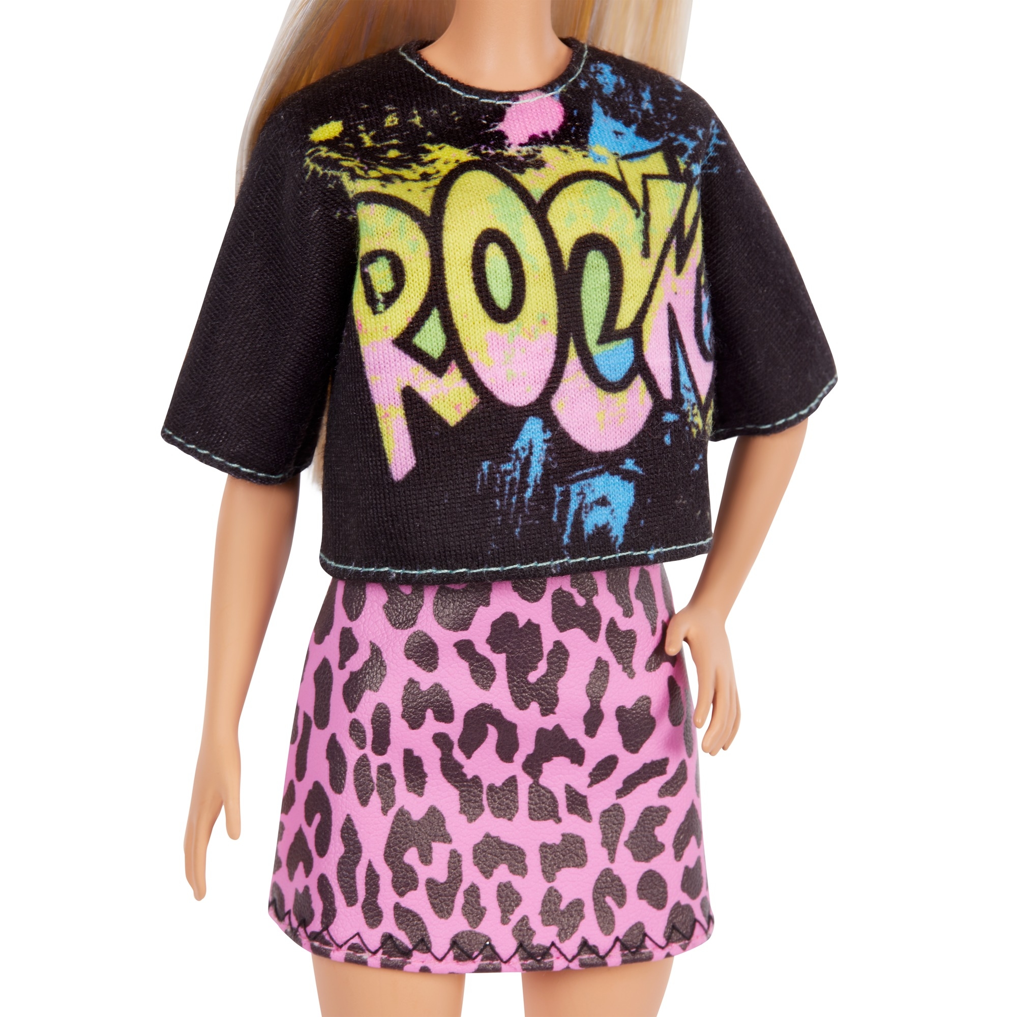 Barbie Fashionistas: Lalka - Rockowy t-shirt, blond włosy (FBR37/GRB47) 