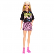 Barbie Fashionistas: Lalka - Rockowy t-shirt, blond włosy (FBR37/GRB47)