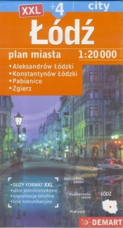 Plan miasta - Łódź XXL 1:20 000 DEMART - Opracowanie zbiorowe