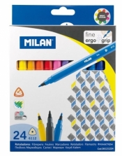 Flamastry Milan trójkątne 6112 - 24 kolory (06121224)