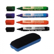 Marker komplet 4 kolory+gąbka D.RECT