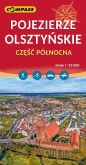 Pojezierze Olsztyńskie, część północna mapa turystyczna - Opracowanie zbiorowe