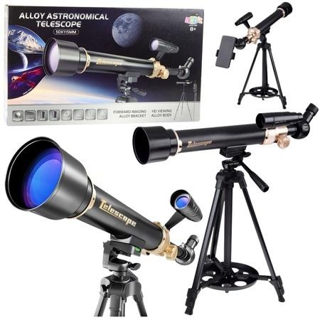 <img src='https://webimage.pl/pics/987/6/d5905991086987.jpg' style='height:440px' /> Teleskop astronomiczny aluminiowy 135cm