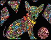 Kolorowanka welwetowa Colorvelvet 47x35 cm Chihuahua
