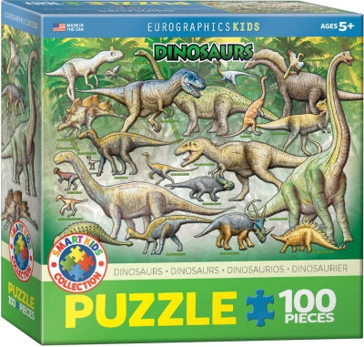 <img src='https://webimage.pl/pics/988/0/d628136610988.jpg' style='height:440px' /> Puzzle 100 Smartkids Dinosaurs 6100-0098