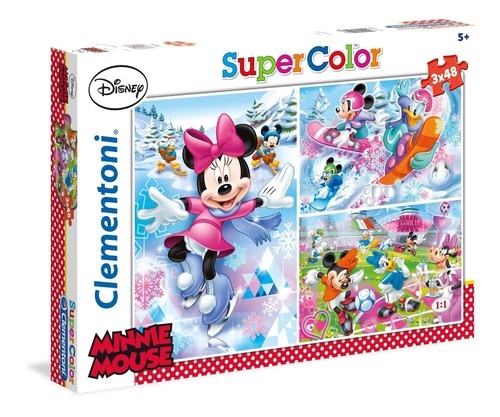 Puzzle Minnie Sport 3x48 (25198)