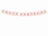 Girlanda Baner Happy Birthday, j. różowy, 15 x 175 cm (GRL57-081J)