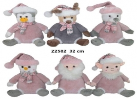 Zwierzęta świąteczne 32cm MIX