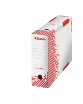 Pudło archiwizacyjne Esselte Speedbox - biało-czerwony 10 x 25 x 35 cm (623908)