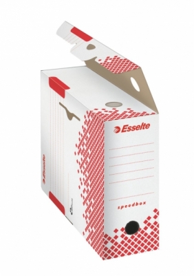 Pudło archiwizacyjne Esselte Speedbox - biało-czerwony 10 x 25 x 35 cm (623908)