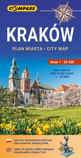 Kraków plan miasta 1:10 000