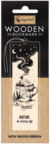 Zakładka drewniana Kubek podróże