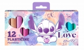 Coolpack, Plastelina Disney Fashion - Stitch pastel, 12 kol. (91989PTR)