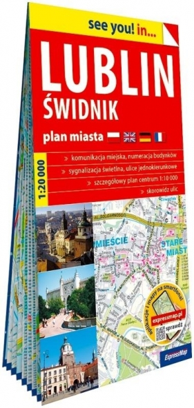 Lublin, Świdnik - plan miasta 1:20 000 - Opracowanie zbiorowe