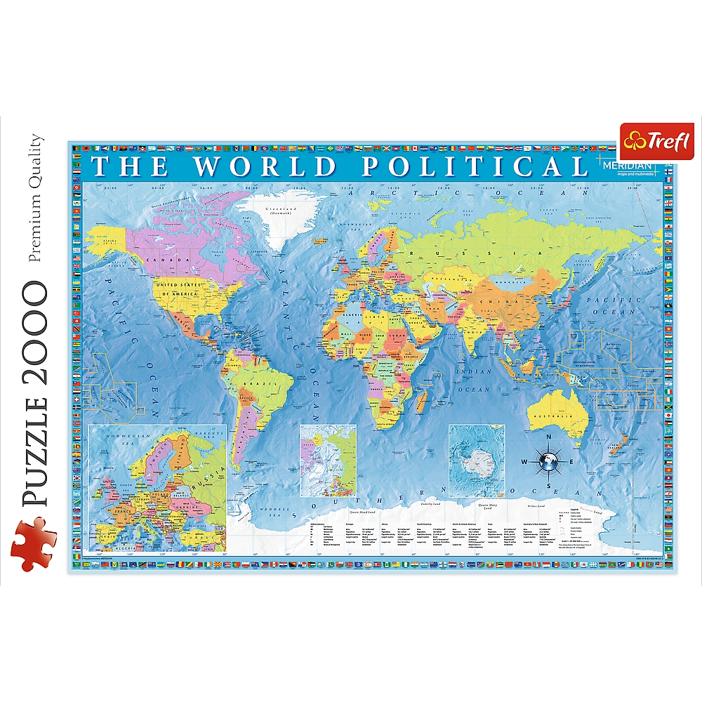 Puzzle 2000: Polityczna mapa świata (27099)