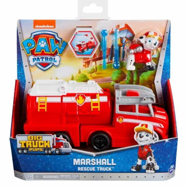 Pojazd z figurką Psi Patrol Big Truck Pups Marshall (6063832/20136537)