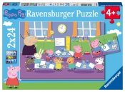 Ravensburger, Puzzle dla dzieci 2w1: Świnka Peppa i cała klasa (09099)