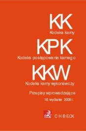 Kodeks karny kodeks postępowania karnego kodeks karny wykonawczy - <br />