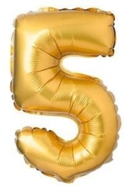 Balon foliowy matowy złoty 5 69cm