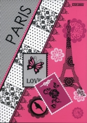 Zeszyt A5 Top-2000 w trzy linie 32 kartki Paris Love
