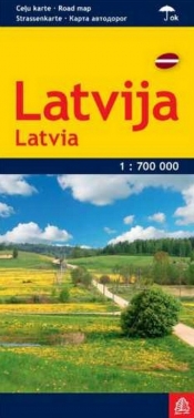 Łotwa plan miasta 1:700 000