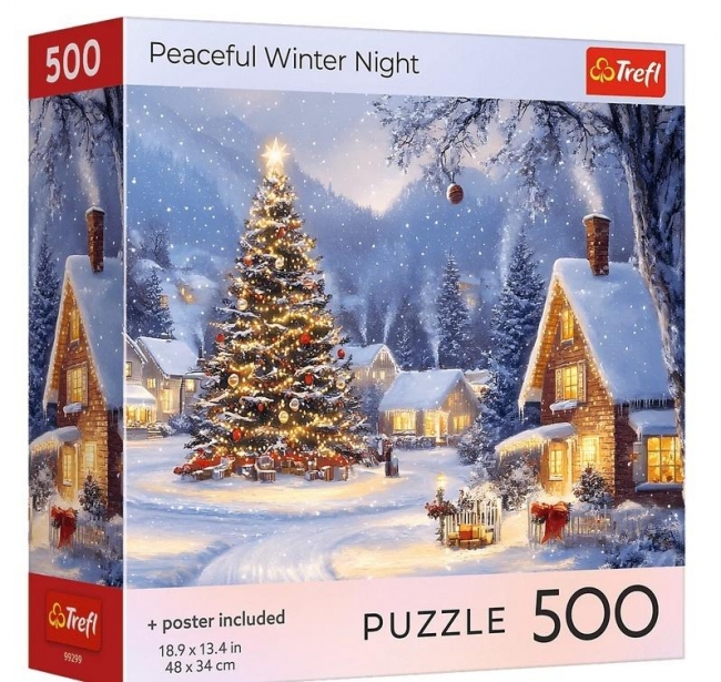 <img src='https://webimage.pl/pics/991/2/d5900511992991.jpg' style='height:440px' /> Puzzle 500 USA Collection: Seasons Greetings Peace