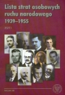 Lista strat osobowych ruchu narodowego 1939-1955 zeszyt 1