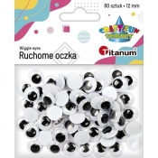 Oczy ruchome 80 szt. 12mm