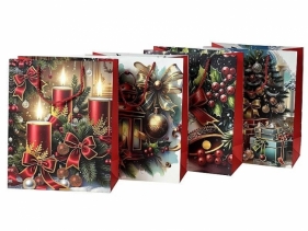 Torebka prezentowa Boże Narodzenie 32x26x10cm MIX