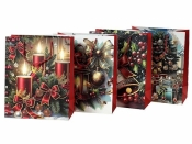 Torebka prezentowa Boże Narodzenie 32x26x10cm MIX