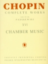 Chopin Complete Works XVI Utwory kameralne